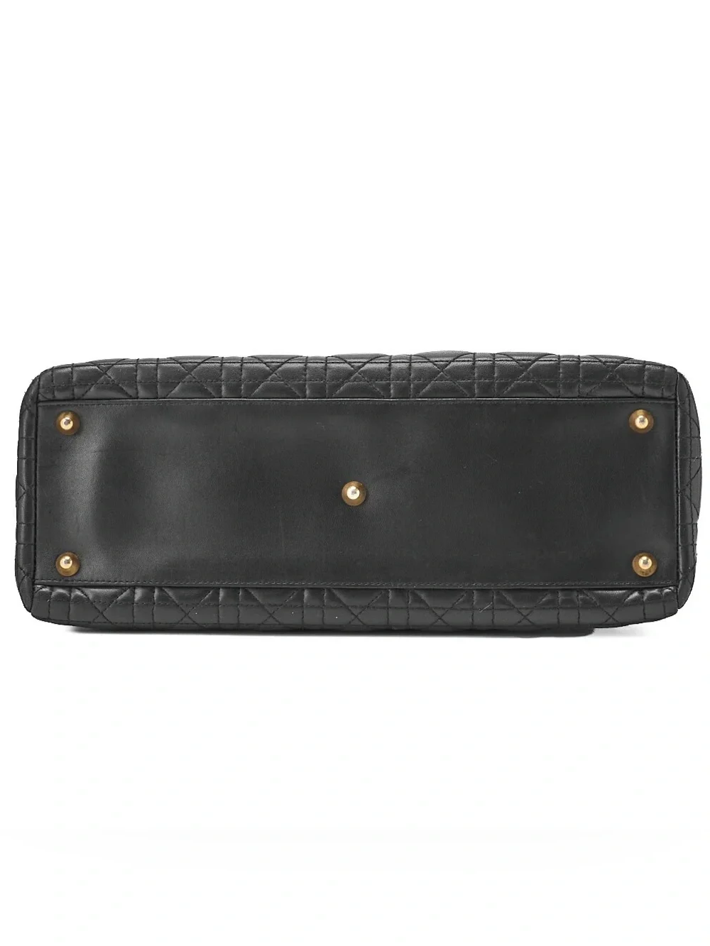 Dior Lady Dior Cannage Handbag Large Size Lambskin Gold-Tone Hardware - Picture 3 of 6
